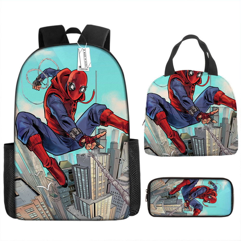 Spider Man Children's Backpack Three-Piece Set