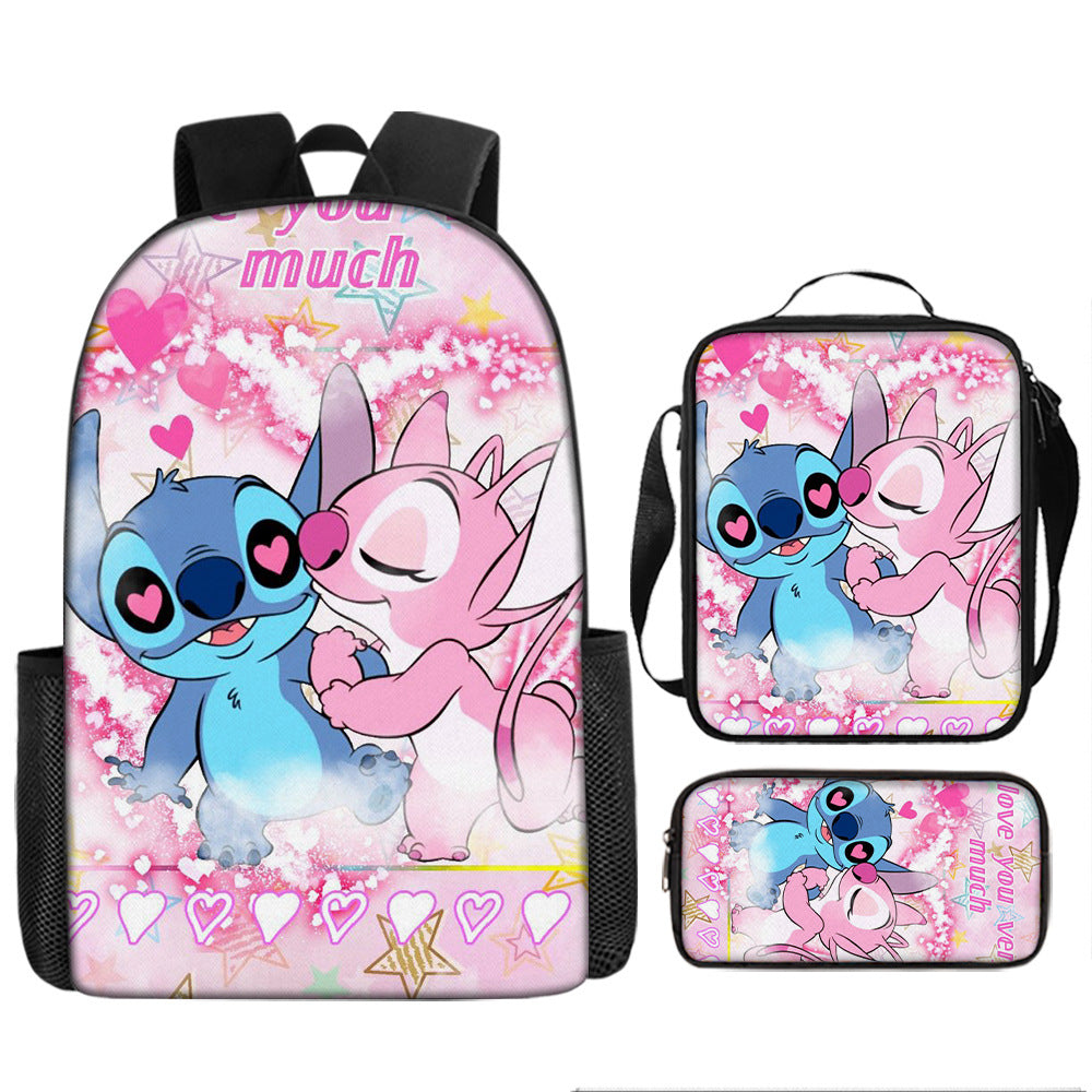 Stitch Children's Backpack Three-Piece Set