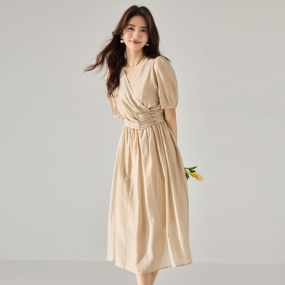 Heritage Soft Tencel Cinched Waist Dress