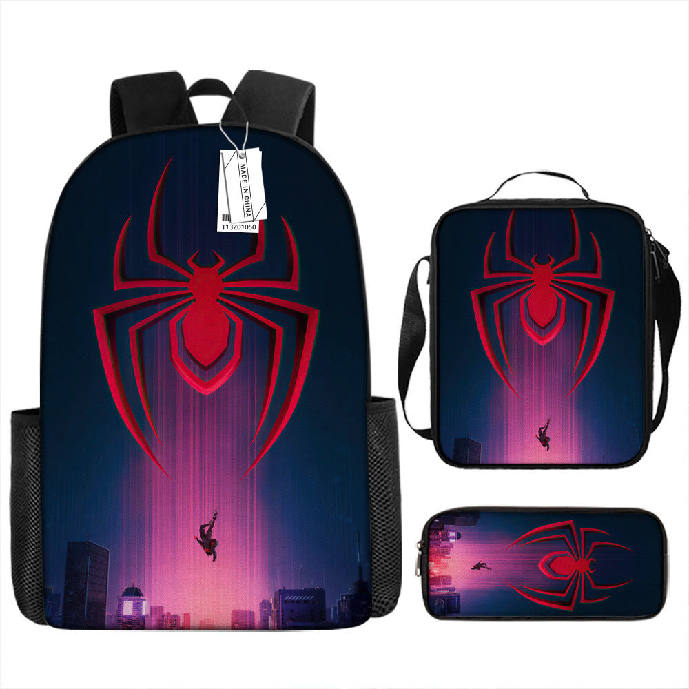 Spider Man Children's Backpack Three-Piece Set