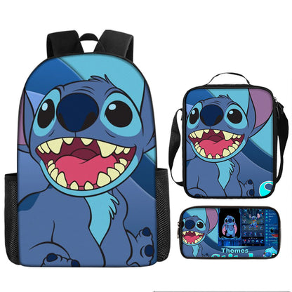 Stitch Children's Backpack Three-Piece Set