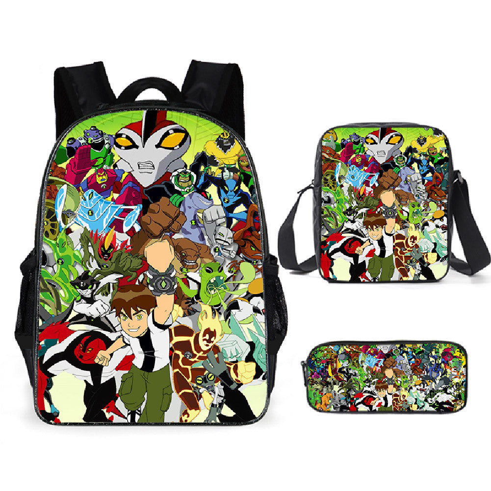 Ben 10 Children's Backpack Three-Piece Set