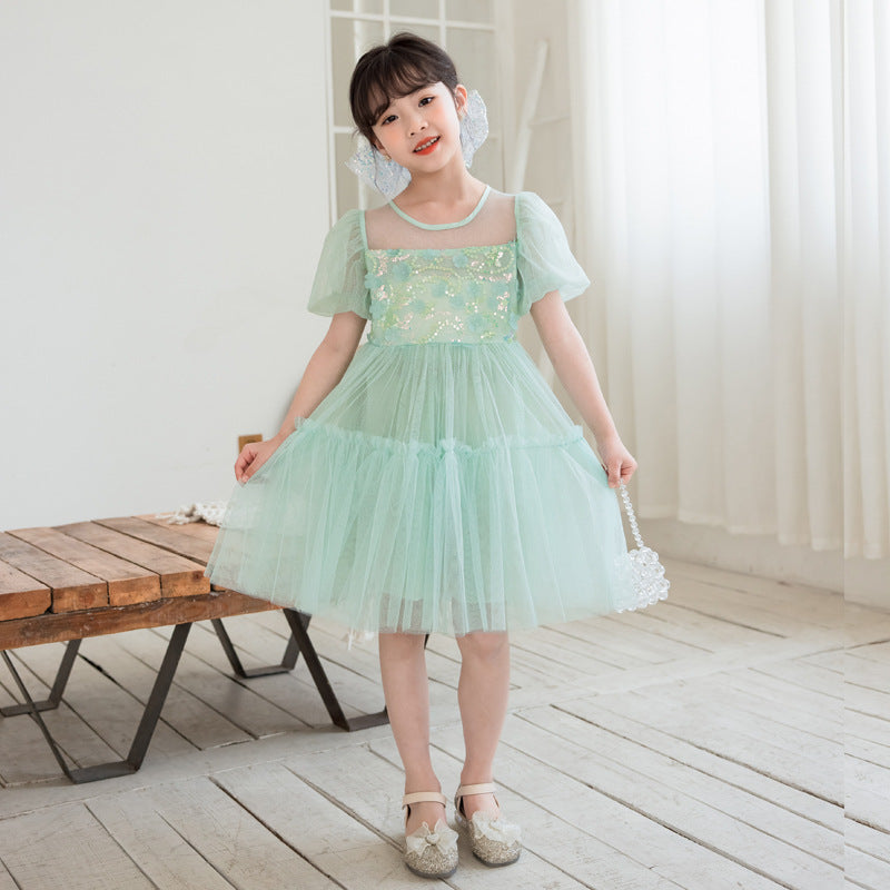 Girls' Puffy Princess Tulle Dress