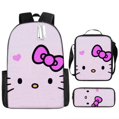 Hello Kitty Children's Backpack Three-Piece Set