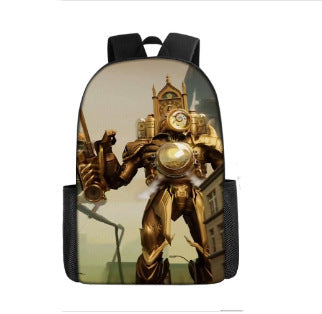 Skibidi Toilet Titan ClockMan TV Man Children's Backpack