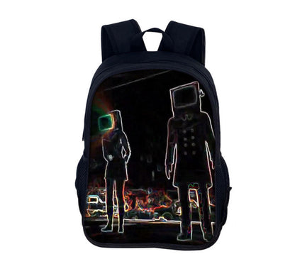 Skibidi Toilet Titan ClockMan TV Man Children's Backpack