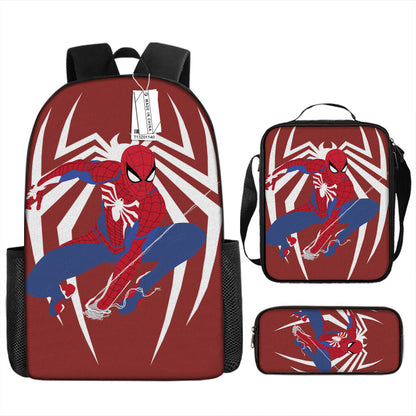 Spider Man Children's Backpack Three-Piece Set