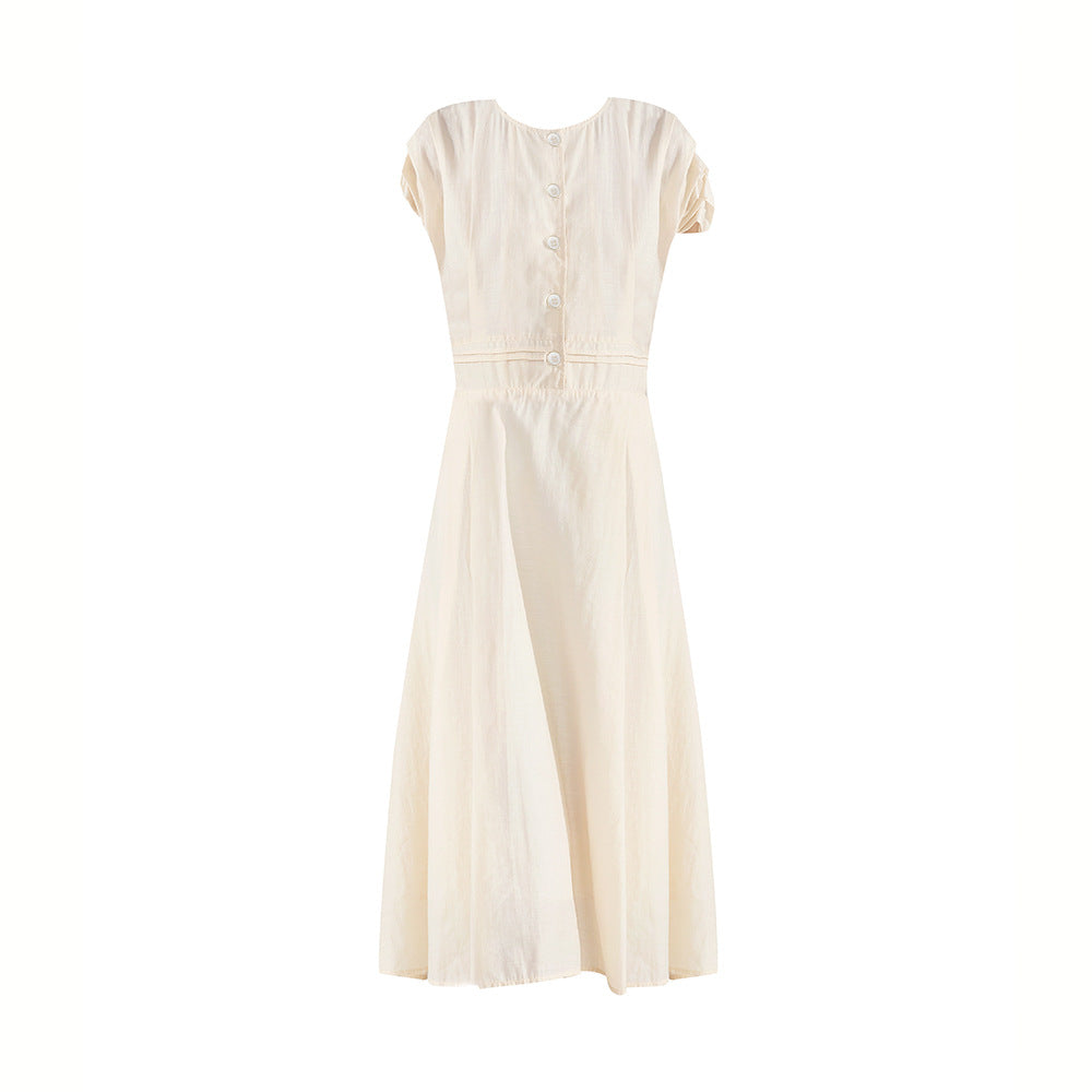 Radiant Charm French Midi Dress