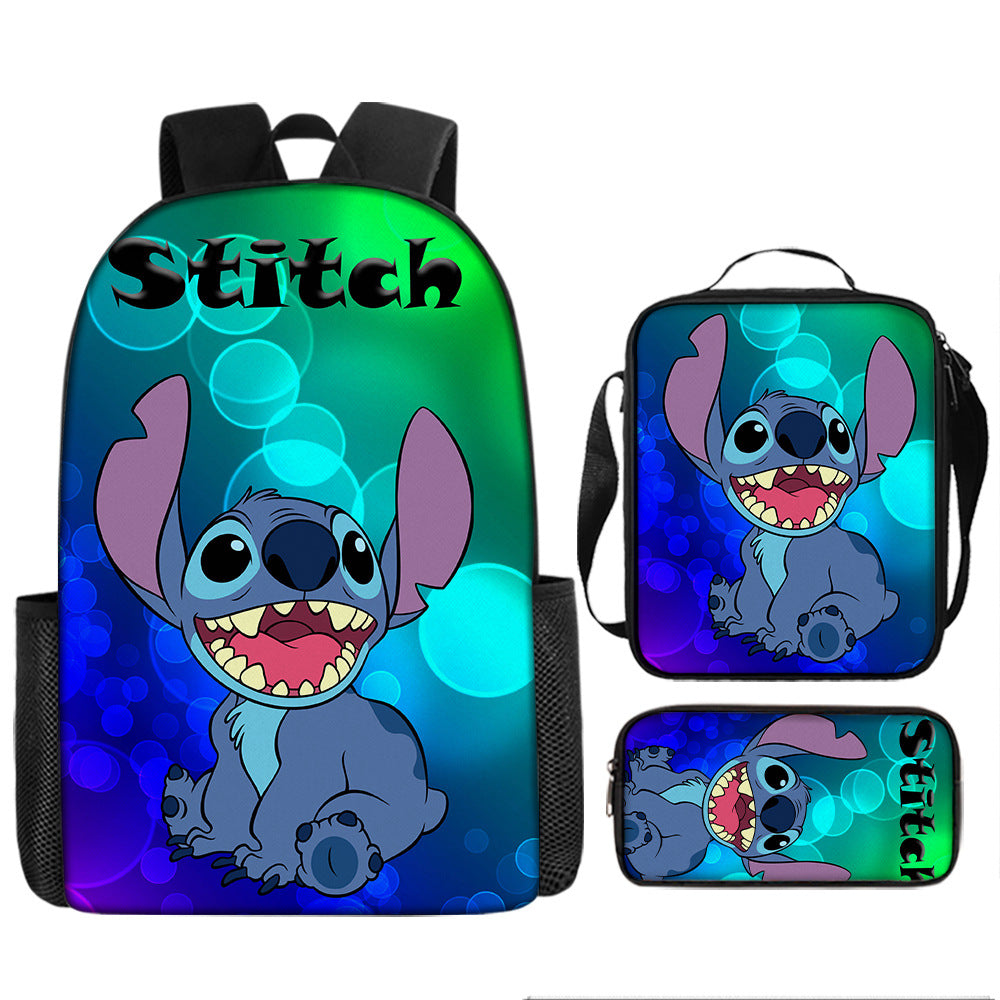 Stitch Children's Backpack Three-Piece Set