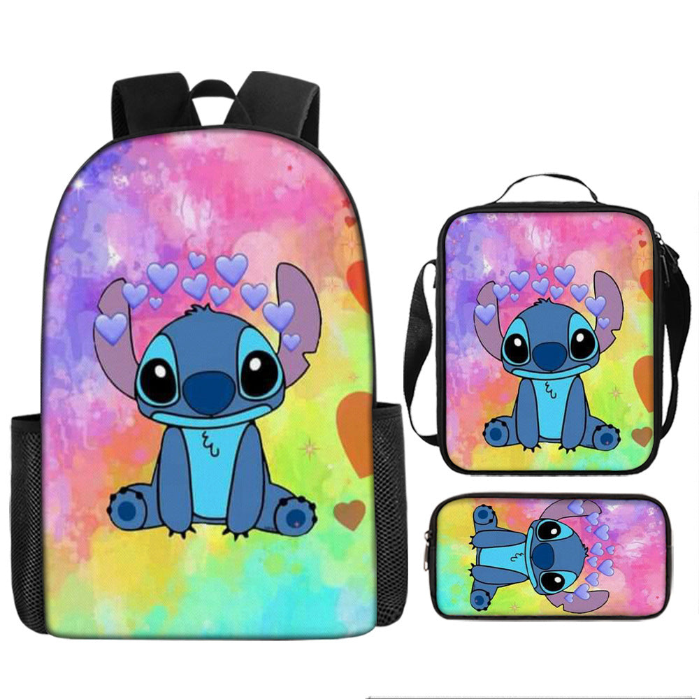 Stitch Children's Backpack Three-Piece Set