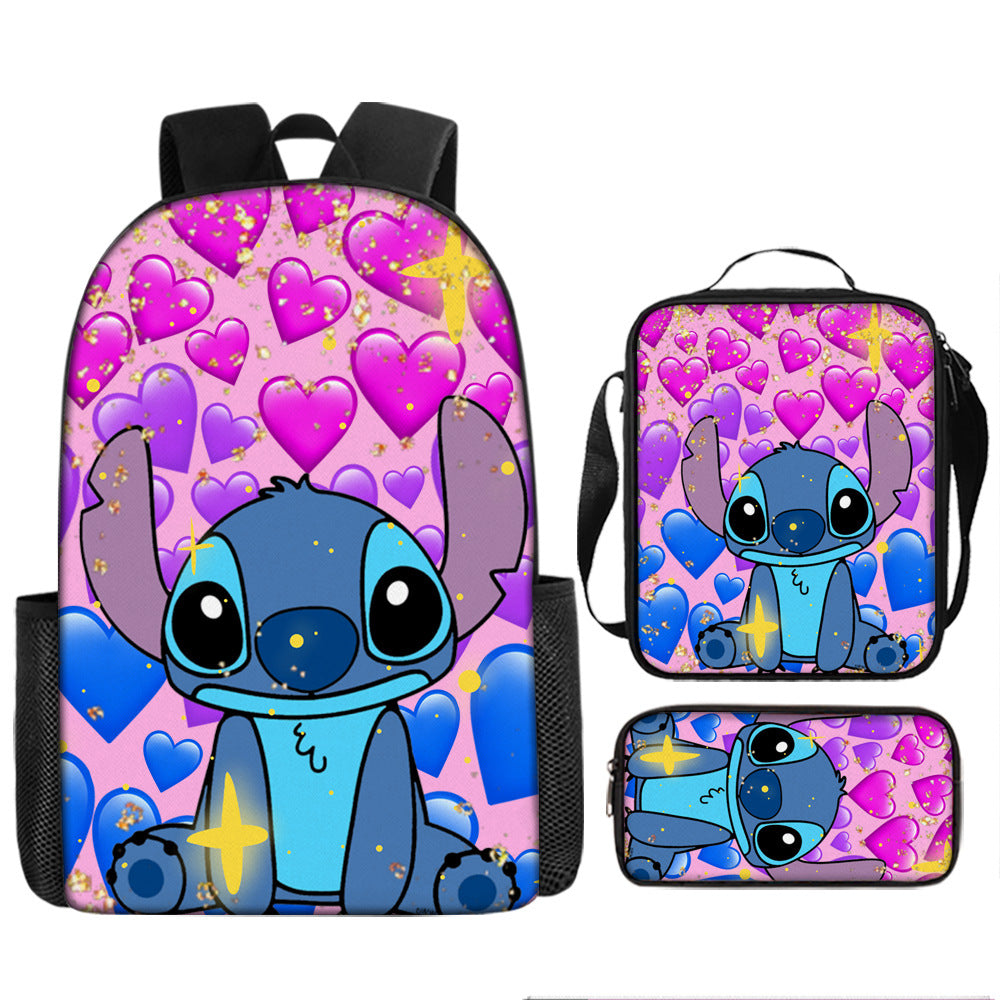 Stitch Children's Backpack Three-Piece Set