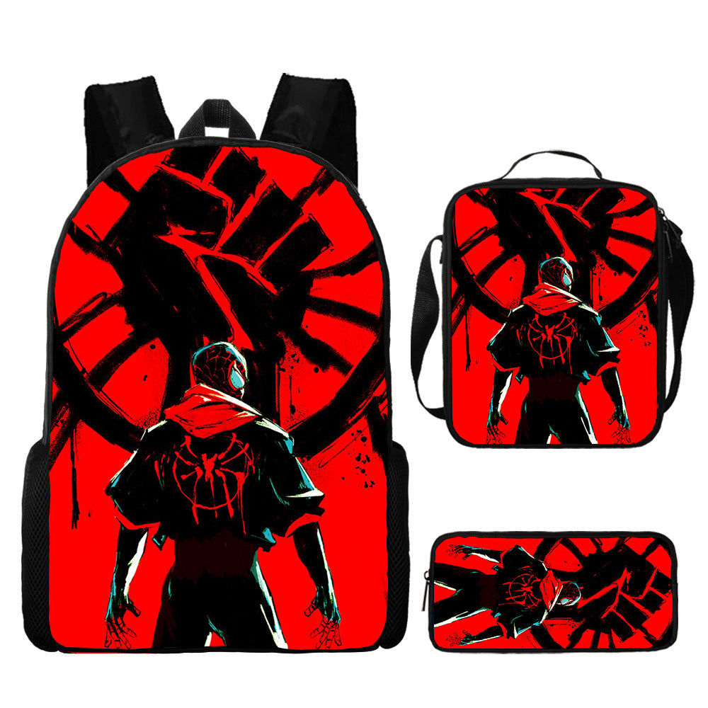 Spider Man Children's Backpack Three-Piece Set