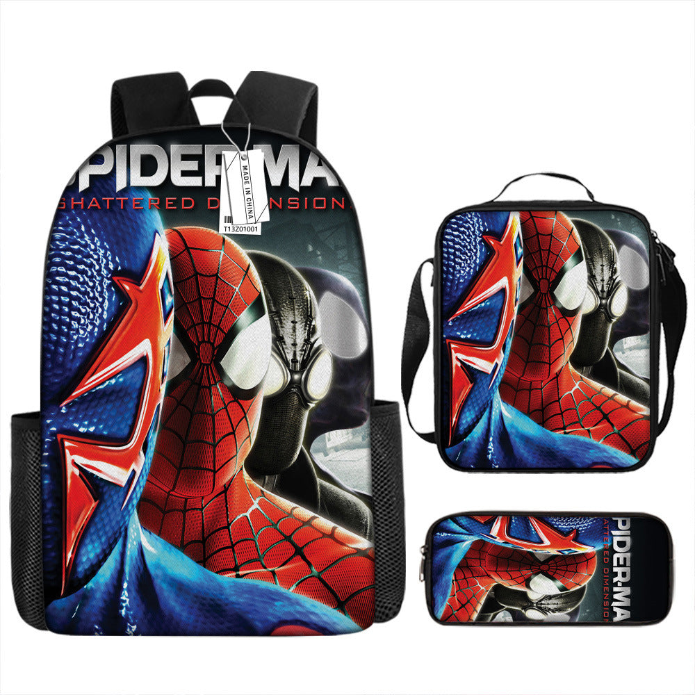 Spider Man Children's Backpack Three-Piece Set