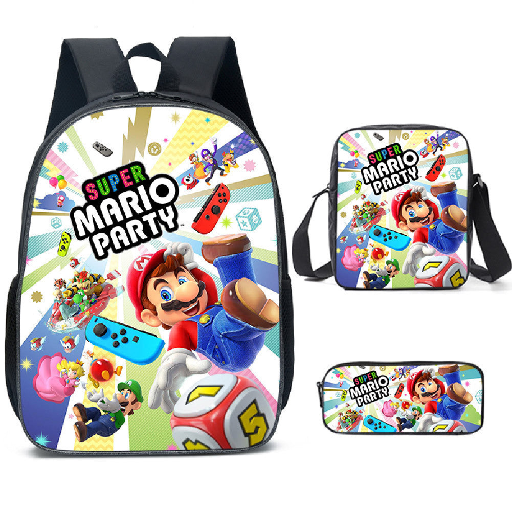 Super Mario Children's Backpack Three-Piece Set