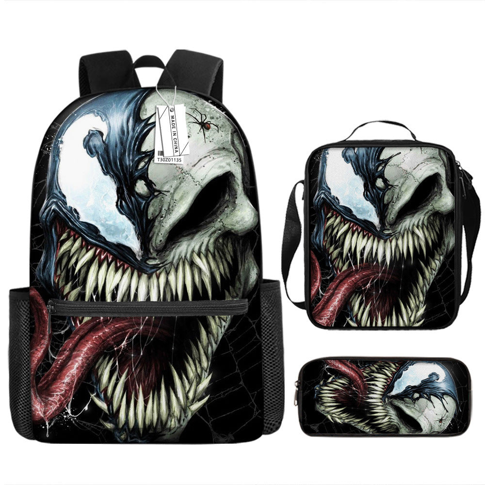 Spider Man Children's Backpack Three-Piece Set