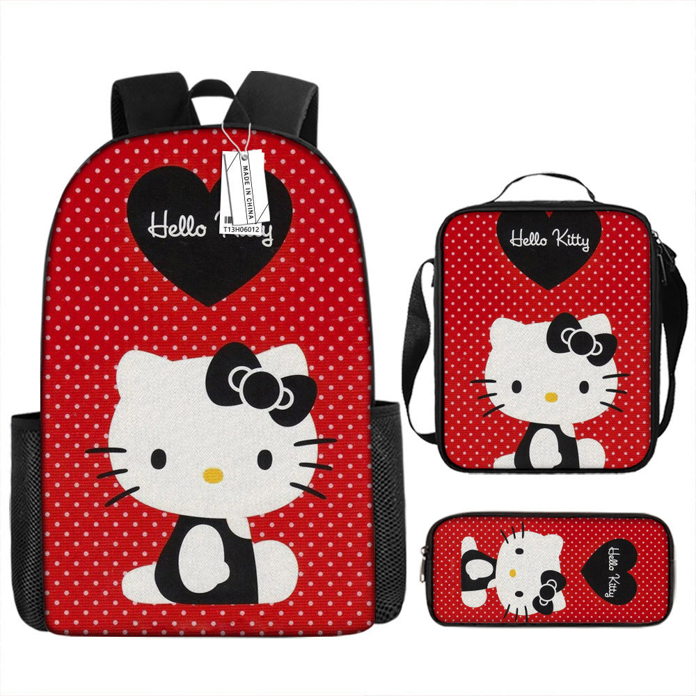 Hello Kitty Children's Backpack Three-Piece Set