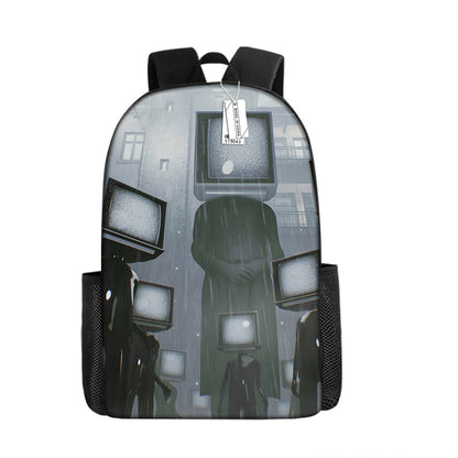 Skibidi Toilet Titan ClockMan TV Man Children's Backpack