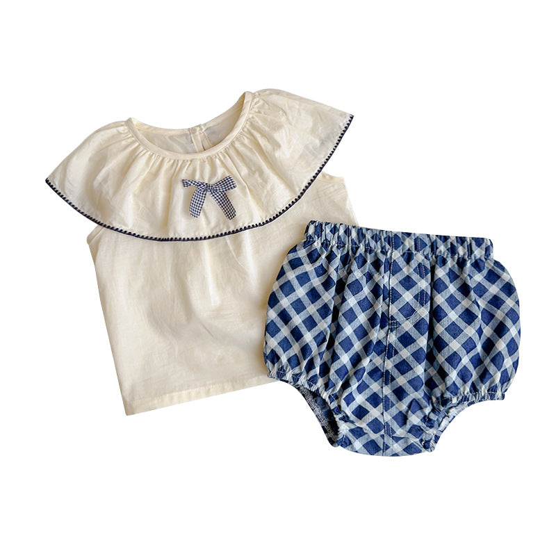 Baby Girl Bow Two-Piece Set