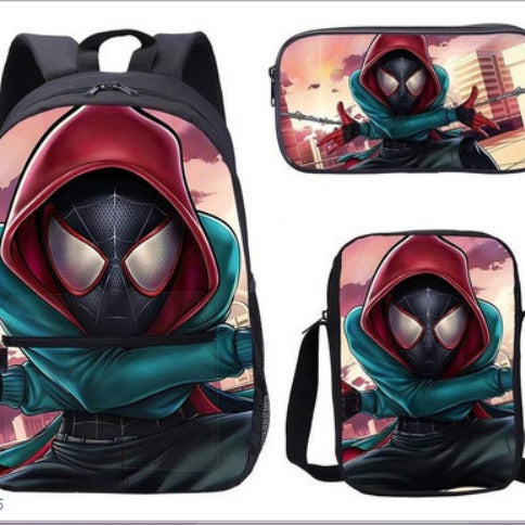 Spider Man Children's Backpack Three-Piece Set