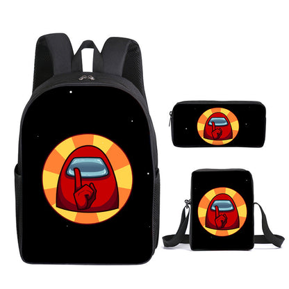 Among Us Children's Backpack Three-Piece Set