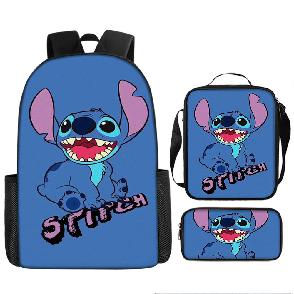 Stitch Children's Backpack Three-Piece Set