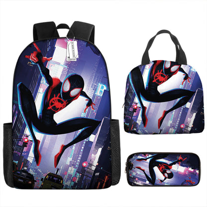 Spider Man Children's Backpack Three-Piece Set