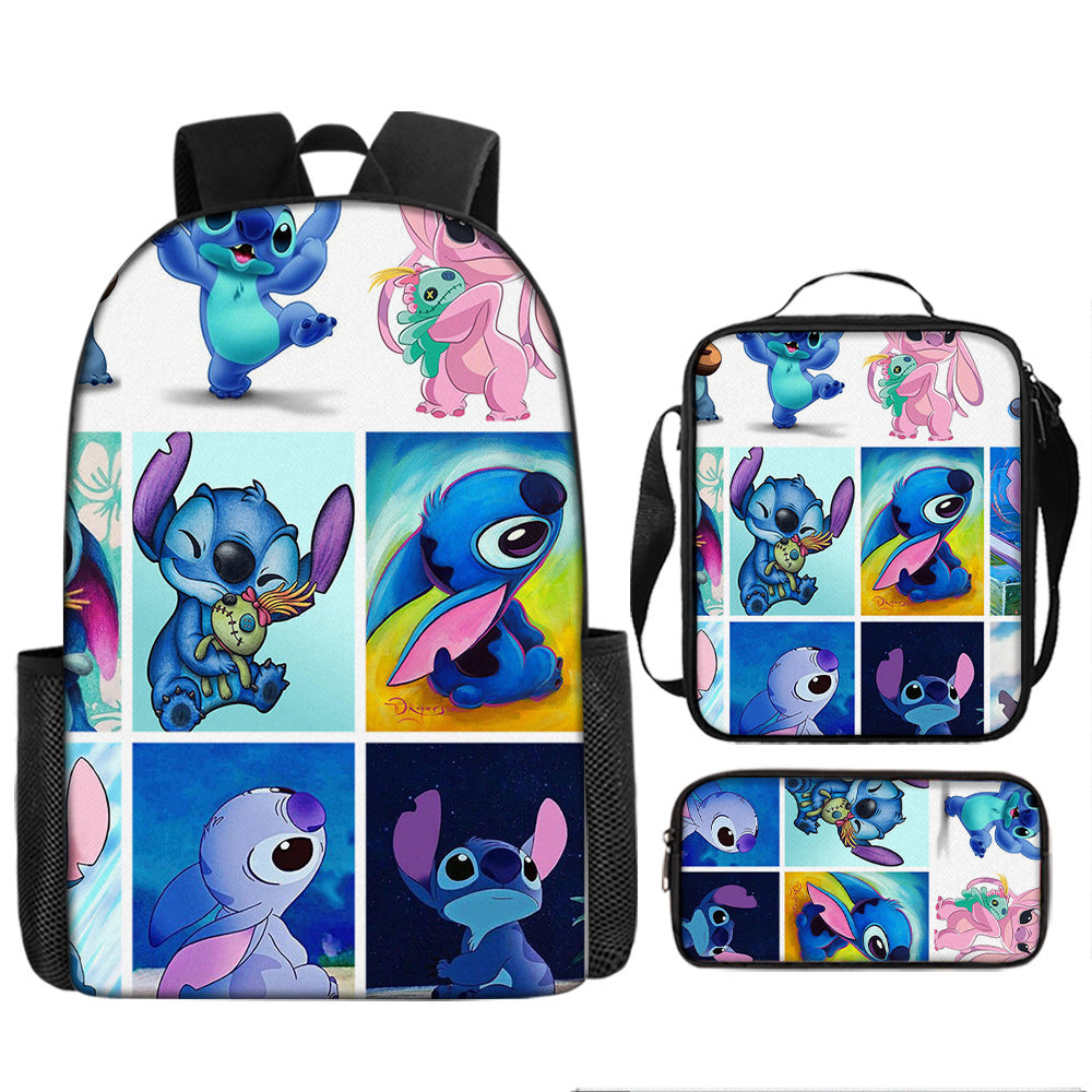 Stitch Children's Backpack Three-Piece Set