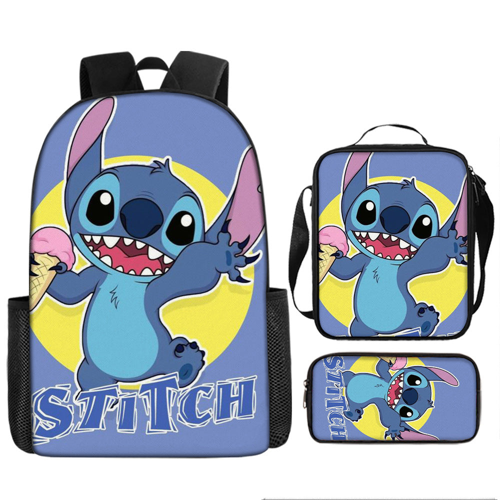 Stitch Children's Backpack Three-Piece Set