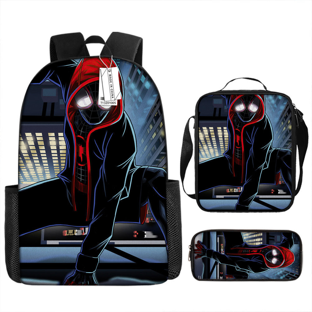 Spider Man Children's Backpack Three-Piece Set