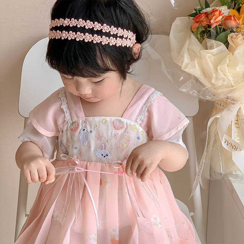 Baby Girl Hanfu Style Onesie Dress