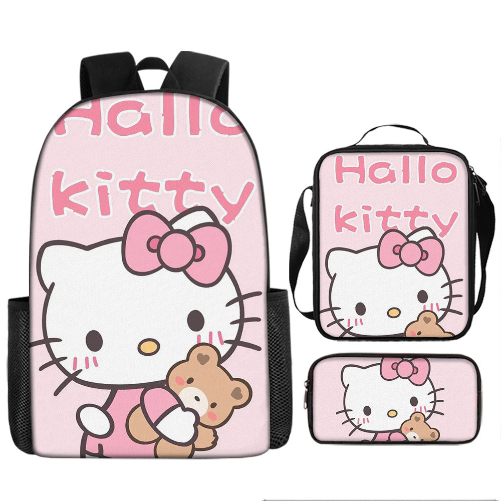 Hello Kitty Children's Backpack Three-Piece Set