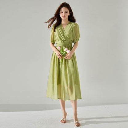 Heritage Soft Tencel Cinched Waist Dress