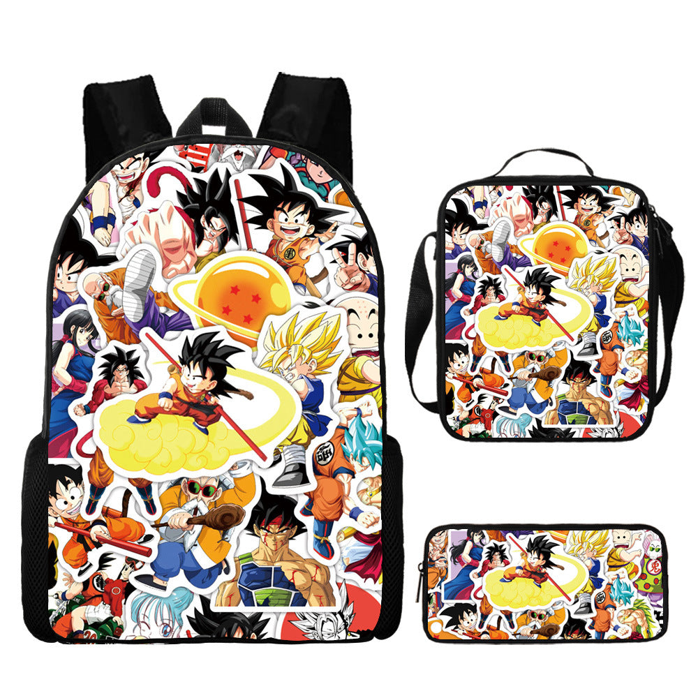 Dragon Ball Children's Backpack Three-Piece Set