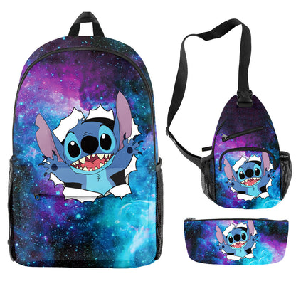 Stitch Children's Backpack Three-Piece Set