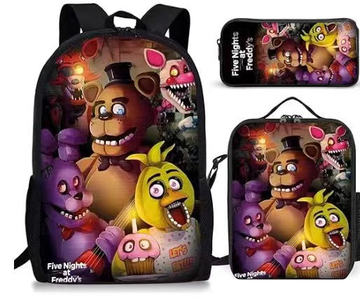 FIVE NIGHTS Children's Backpack Three-Piece Set