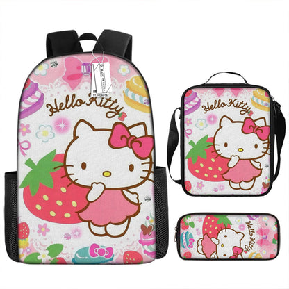 Hello Kitty Children's Backpack Three-Piece Set