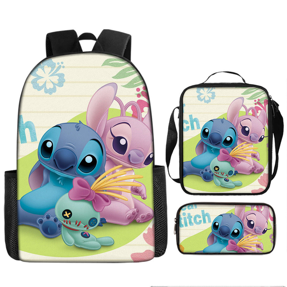 Stitch Children's Backpack Three-Piece Set