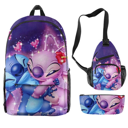 Stitch Children's Backpack Three-Piece Set