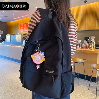 Cartoon Creative Starry Sky Rabbit Roaming Space Atmosphere Light Keychain Women's Car Keychain Backpack Pendant