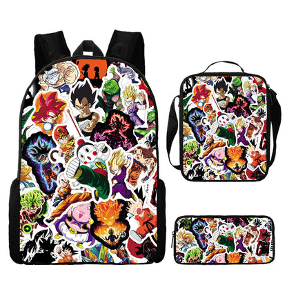 Dragon Ball Children's Backpack Three-Piece Set