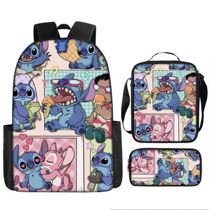 Stitch Children's Backpack Three-Piece Set