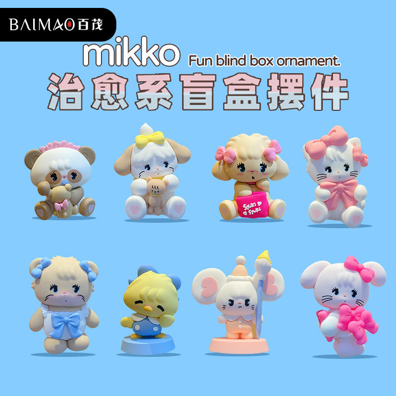 MIKKO's debut series surprise blind box trendy play cute cartoon figurines, dolls, ornaments for men and women