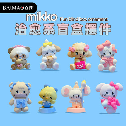 MIKKO's debut series surprise blind box trendy play cute cartoon figurines, dolls, ornaments for men and women