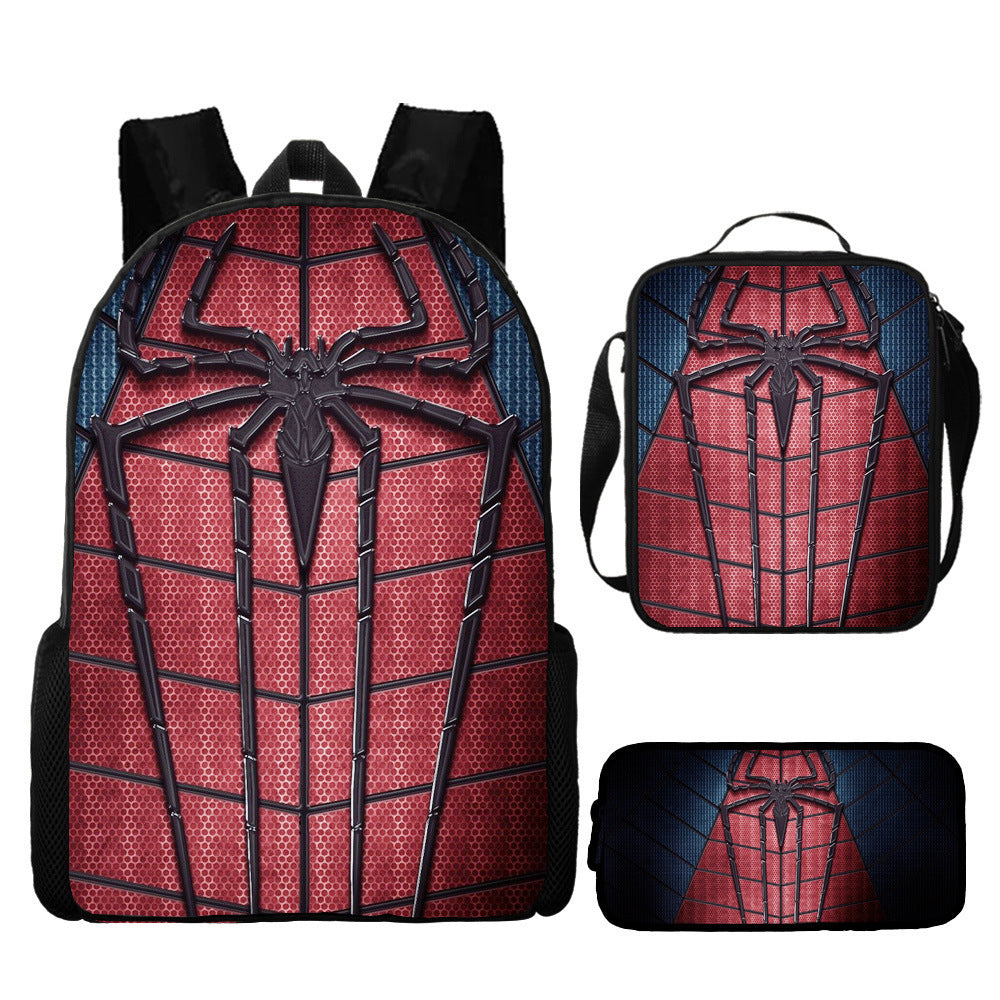 Spider Man Children's Backpack Three-Piece Set