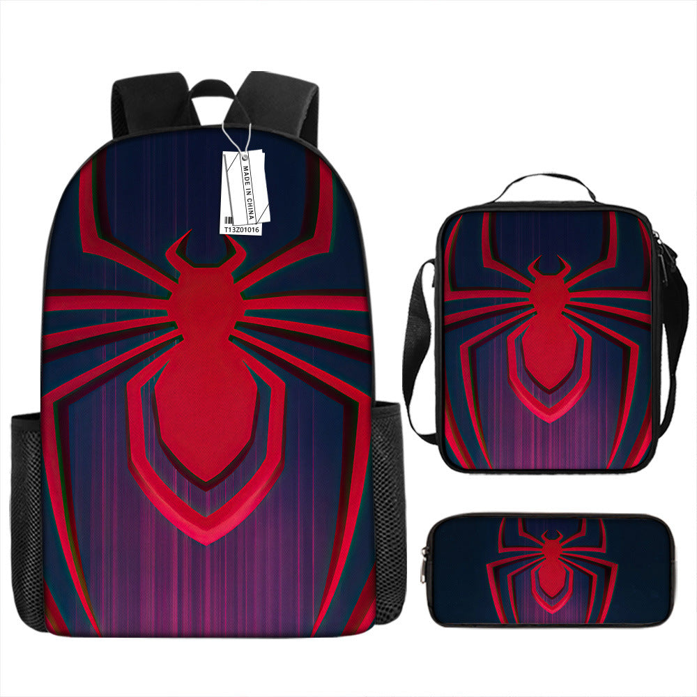 Spider Man Children's Backpack Three-Piece Set