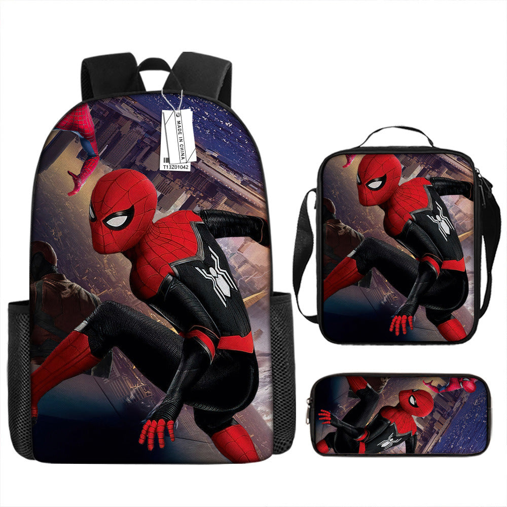 Spider Man Children's Backpack Three-Piece Set