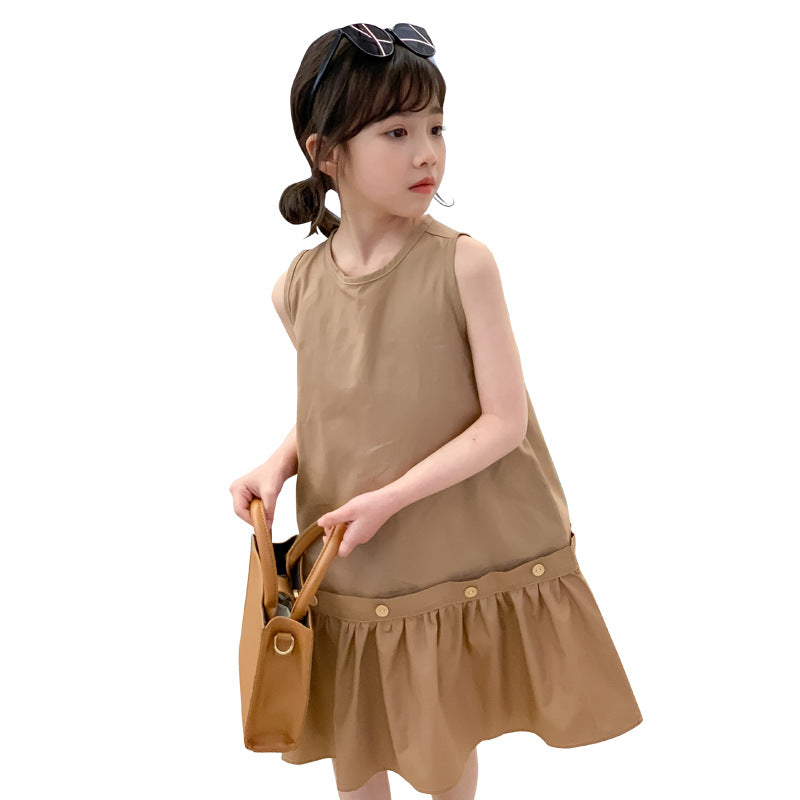 Girls Khaki Dress