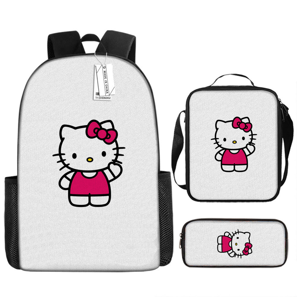 Hello Kitty Children's Backpack Three-Piece Set