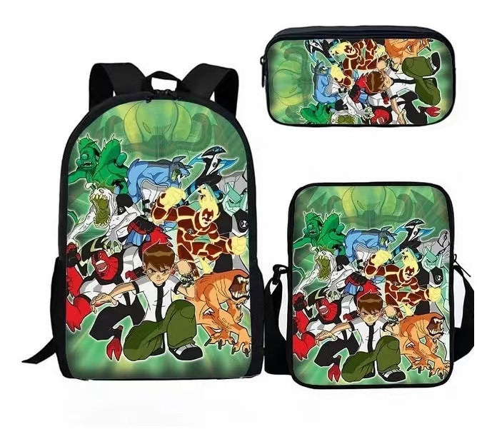 Ben 10 Children's Backpack Three-Piece Set