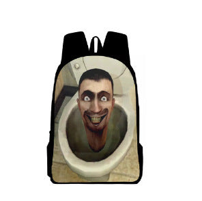 Skibidi Toilet Titan ClockMan TV Man Children's Backpack